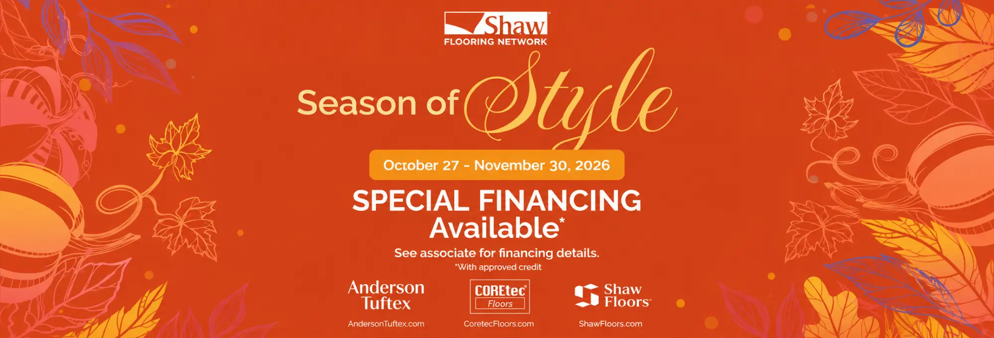 Shaw Season of Style graphic - Kimi's Carpet Plus NC