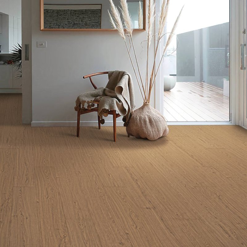 Laminate floor installation from Kimi's Carpets Plus | Fuquay-Varina, NC